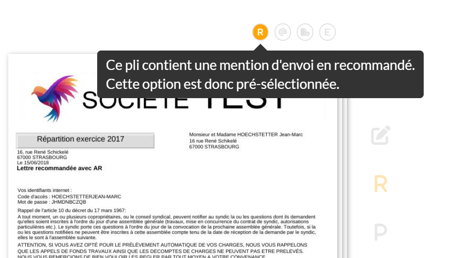 Courrier postal
